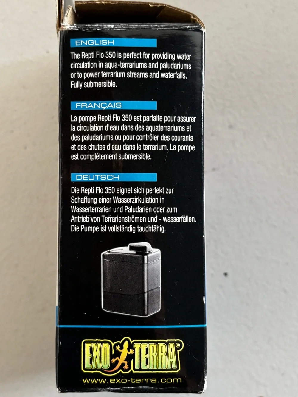 Repti Flo Reptile Terrarium High Performance Circulation Pump 350